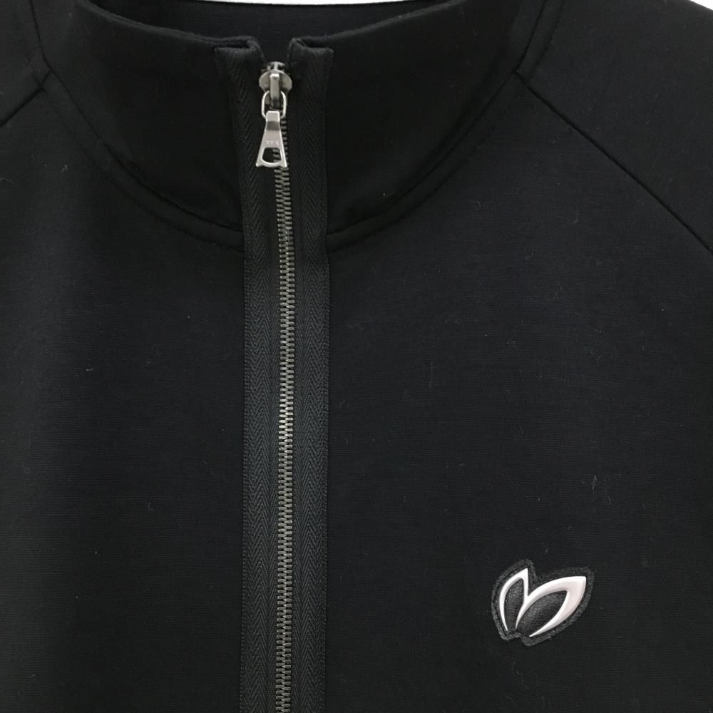 美品】マスターバニー ジャケットブルゾン 黒 ロゴシルバー 薄手