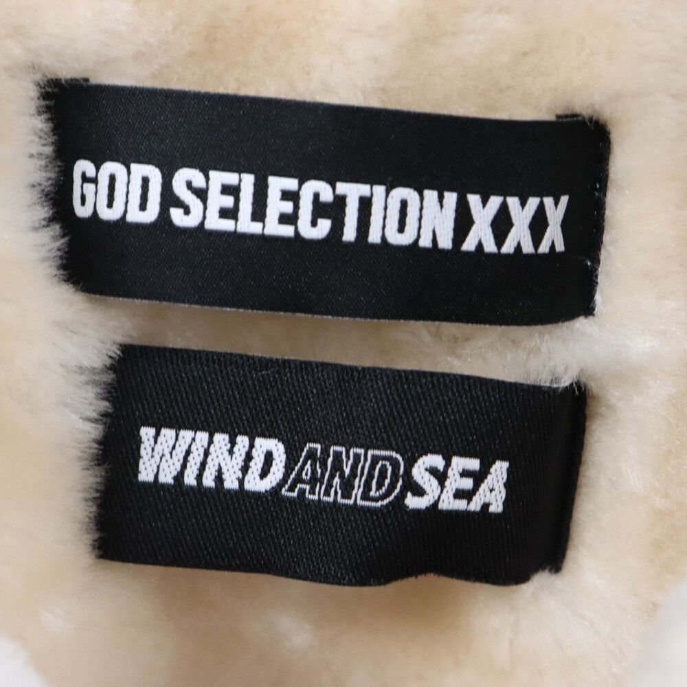 GOD SELECTION XXX (ゴッドセレクショントリプルエックス) 21SS×WIND AND SEA BOA COACH JACKET  ウィンダンシーロゴプリントボアコーチジャケット ブラック GX-A21-WSJK-11 - メルカリ