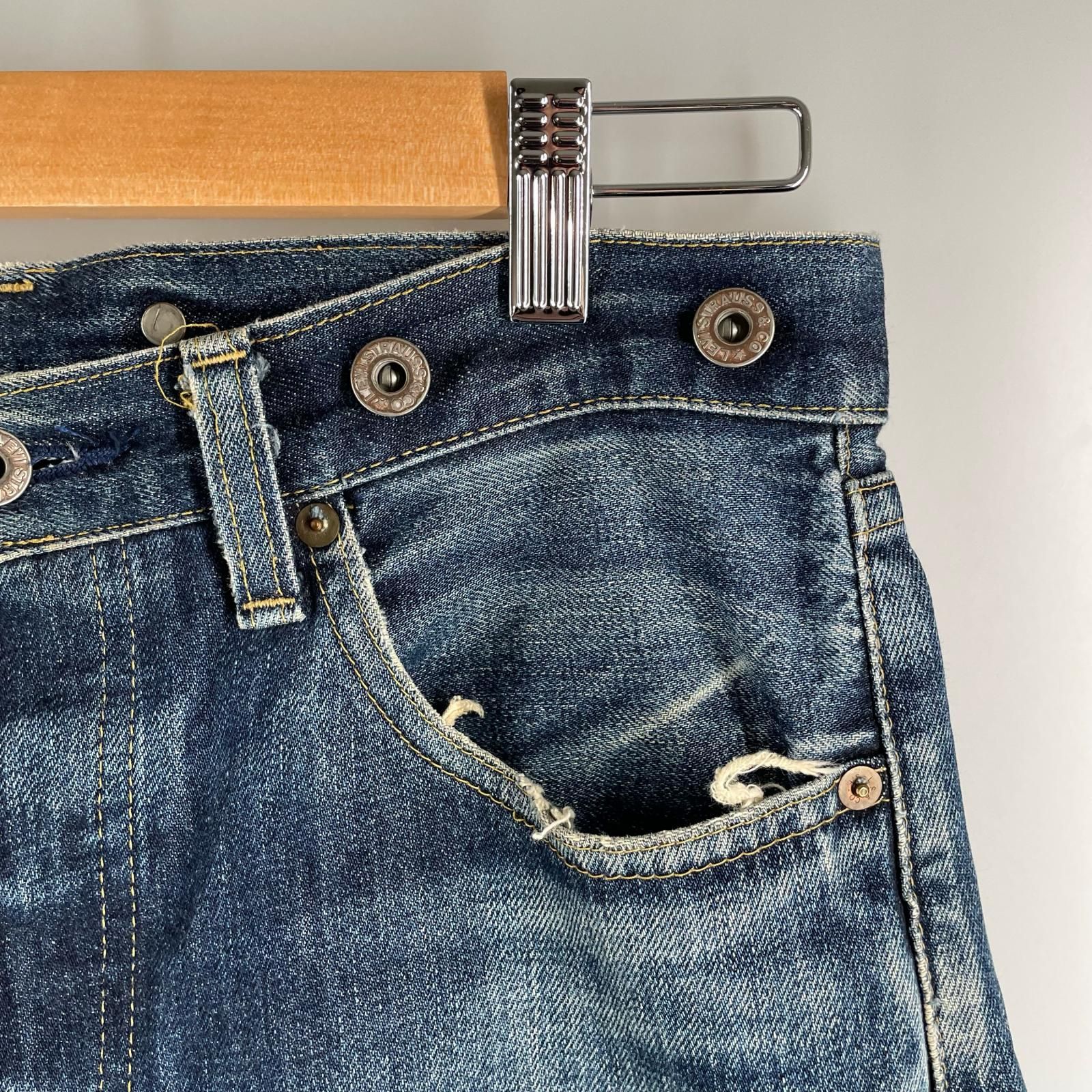 Levi's リーバイス 無地 オールシーズン デニムパンツ コットン ブルー