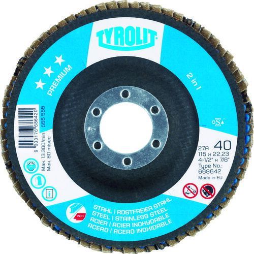 ＴＹＲＯＬＩＴ フラップディスク タイプ １２５ｍｍ ＃６０ 10枚セット