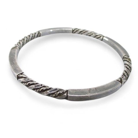 ジョージジェンセン GEORG JENSEN SILVER 925 ブレスレッド バングル シルバー系 総重量28g アクセサリー