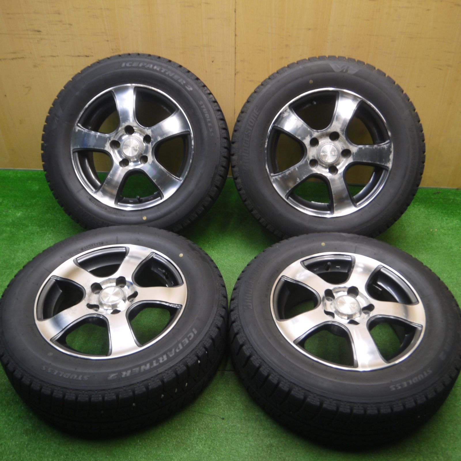 送料無料] バリ溝！22年！9.5分☆スタッドレス 195/65R15 ブリヂストン アイスパートナー2 ROZEST ローゼスト 15インチ  PCD114.3/5H☆4112011Hス - メルカリ