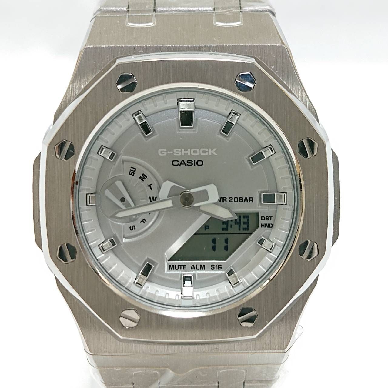 カスタムG-SHOCK！ G-ショック カシオ CASIO GMA-S2100SK-7AJF カシオーク メンズ アナデジ 腕時計 ジーショック ステンレス ㉚