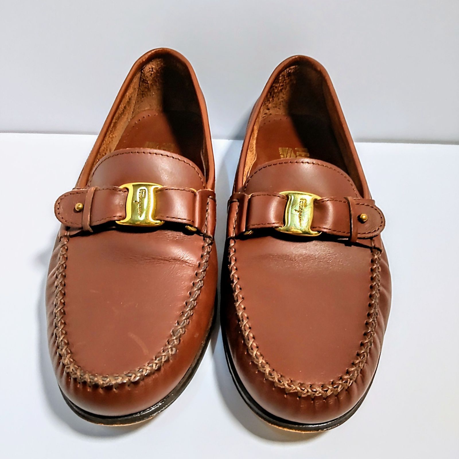 USED中古品】 Ferragamo サルヴァトーレフェラガモ 革靴 メンズ レザー ...