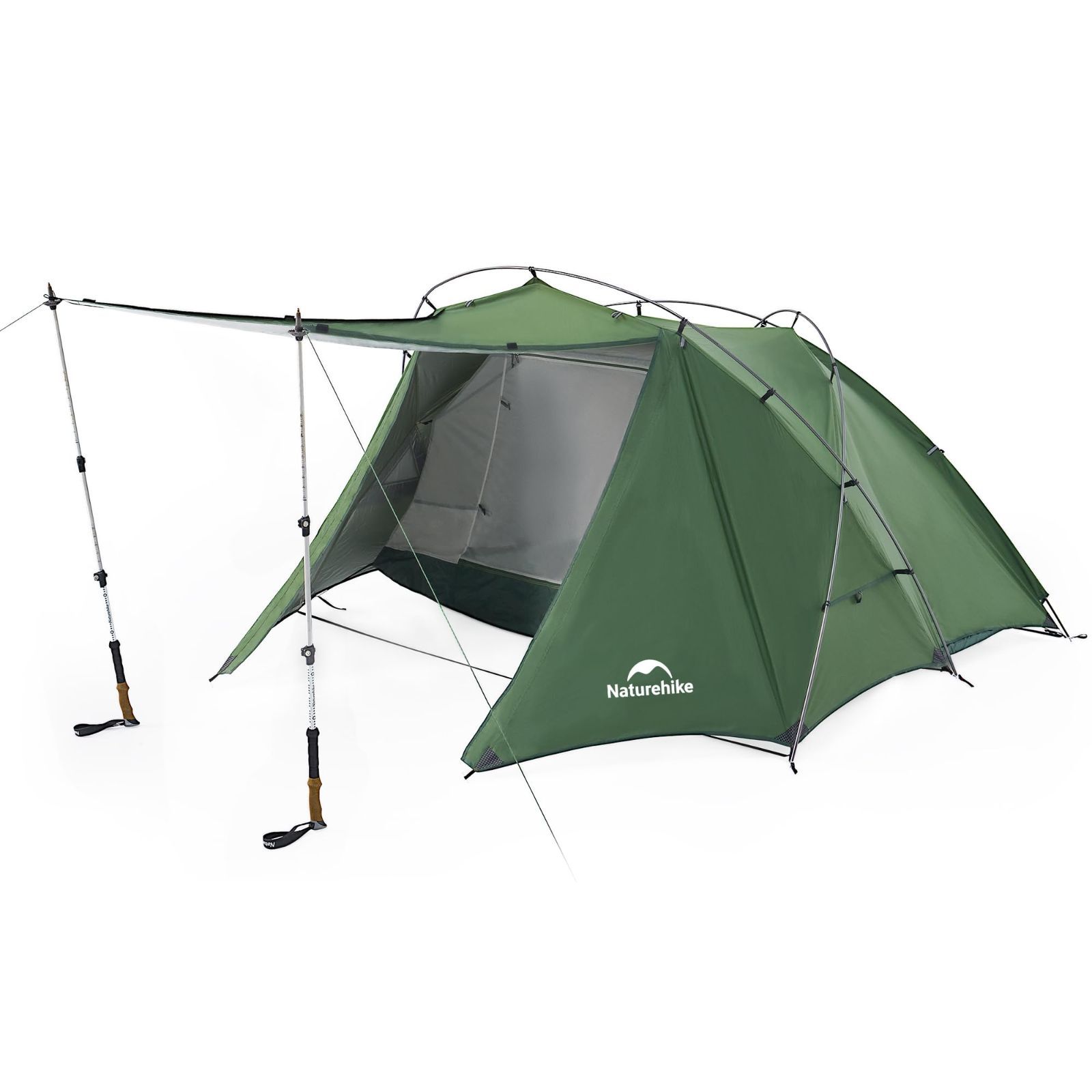 Size:2人用_Color:ダークグリーン Naturehike直営店 テント 2人用 自立 