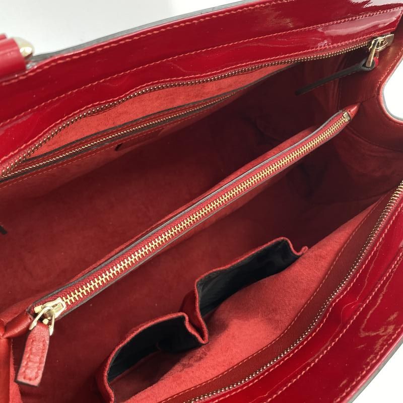 GUCCI トートバッグ 257612 525040 レッド グッチ シャイニーグッチシマレザー 10 DECORATOM_COM_BR