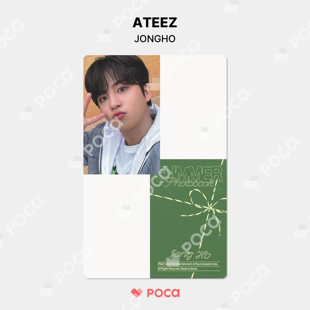ATEEZ JONGHO PHOTOCARD ジョンホ　トレカ ATEEZ JONGHO THE WORLD EP PARADIGM Official Photocard Solo