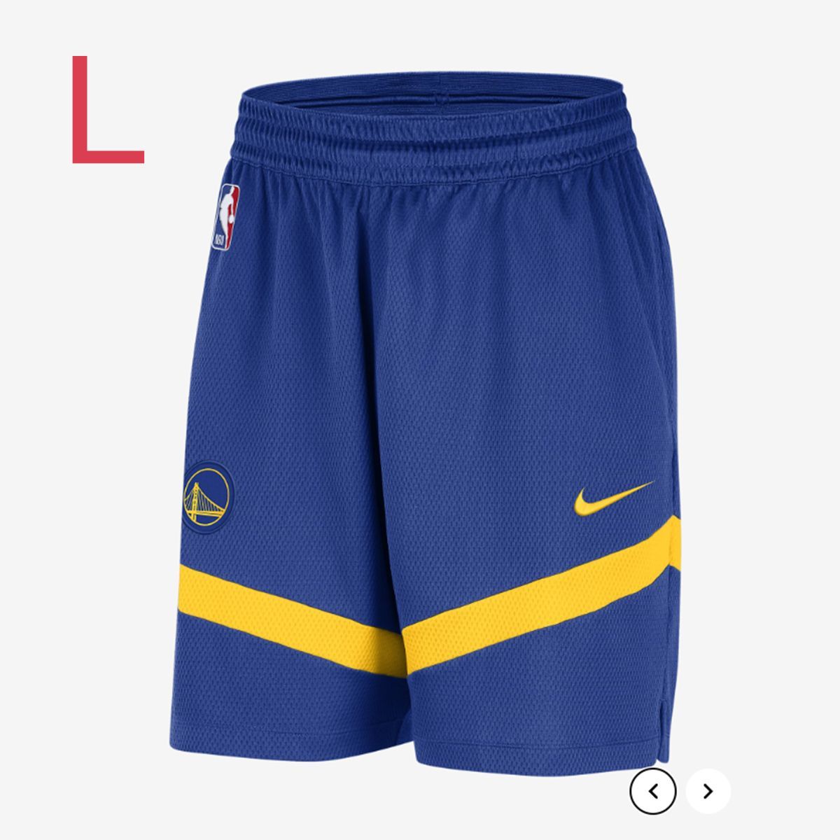 NIKE ゴールデンステート ウォリアーズ ショートパンツ【L】NBA ナイキ Dri-FIT バスパン 新品未使用 送料無料