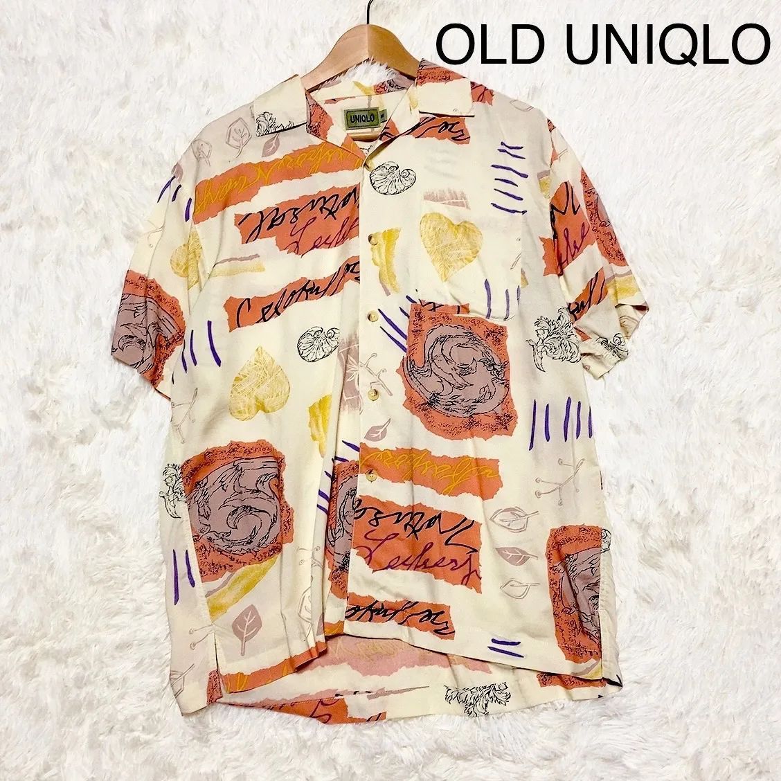 OLD UNIQLO オールド ユニクロ ヴィンテージ vintage 総柄 シャツ