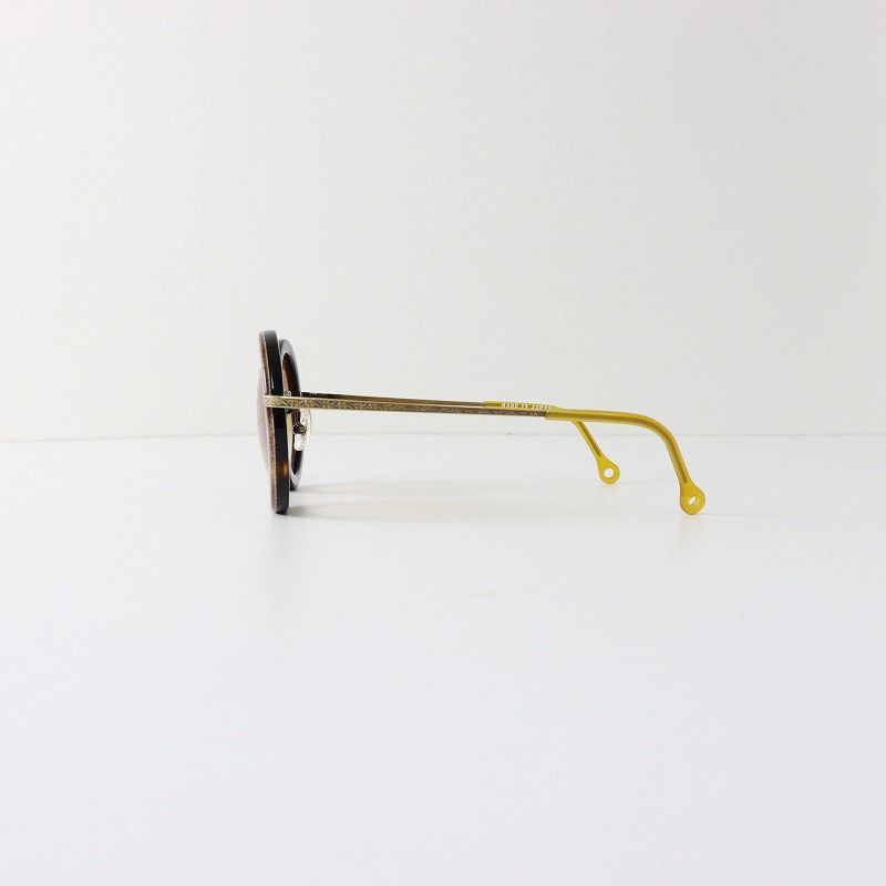 希少アイテム キャピタル KAPITAL グラデーションレンズ 丸型 サングラス ベージュフレーム┃めがね 眼鏡【2400014596847】
