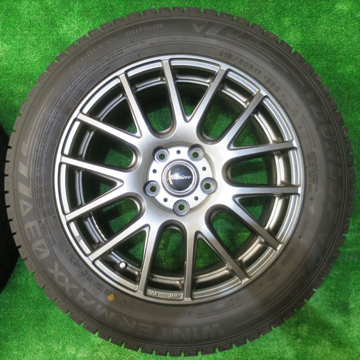 バリ溝 21年 キレイ 9.5分 スタッドレス 215|60R17 ダンロップ ウインターマックス 03 Mistiere ミスティーレ 17インチ PCD114.3|5H 5101103NJス