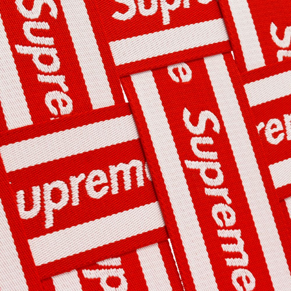 SUPREME (シュプリーム) 20SS Lawn Chair 総柄ロゴ ローンチェアー 椅子 レッド/ホワイト