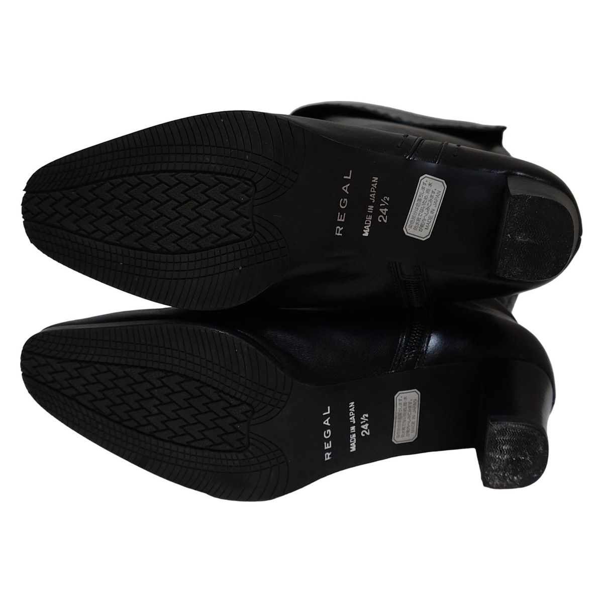 1 黒本革ロングブーツ 24 REGAL(リーガル) ロングブーツ 24 1⁄2