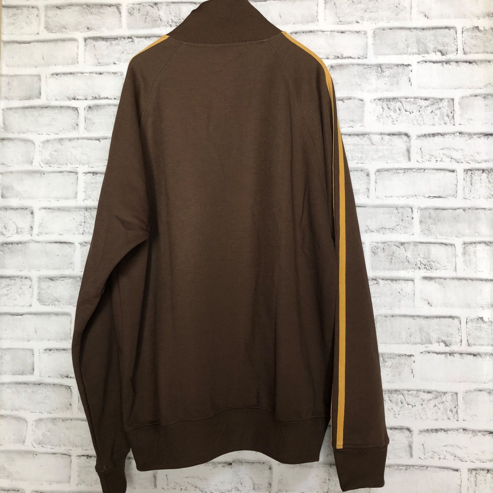 ブラウン⭐️90s Fred Perry トラックジャケット 茶刺繍月桂樹ロゴ 希少ブラウン⭐️90s Fred Perry トラックジャケット/ジャージ