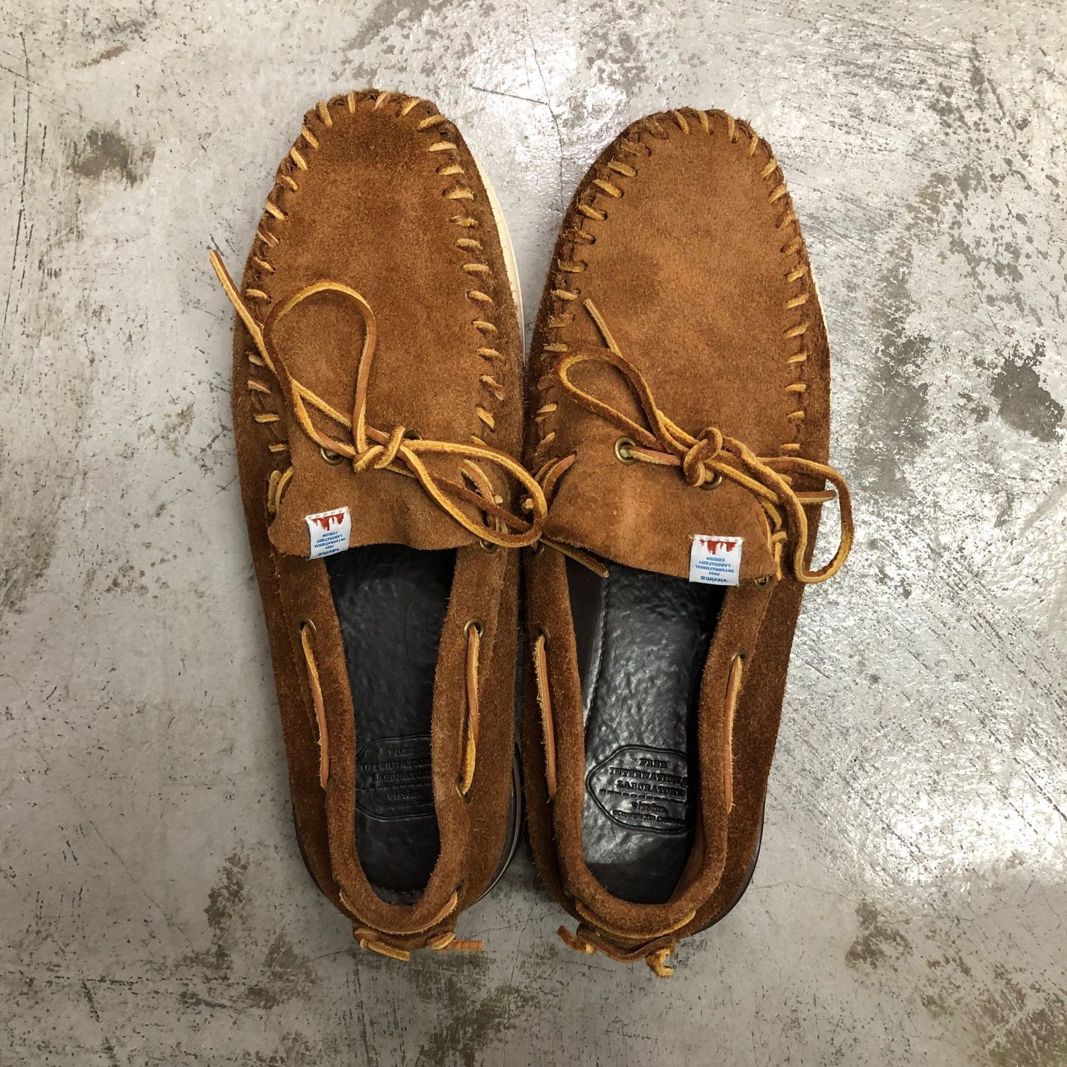 visvim YUCCA MOC-FOLK スエード レザー モカシン シューズ