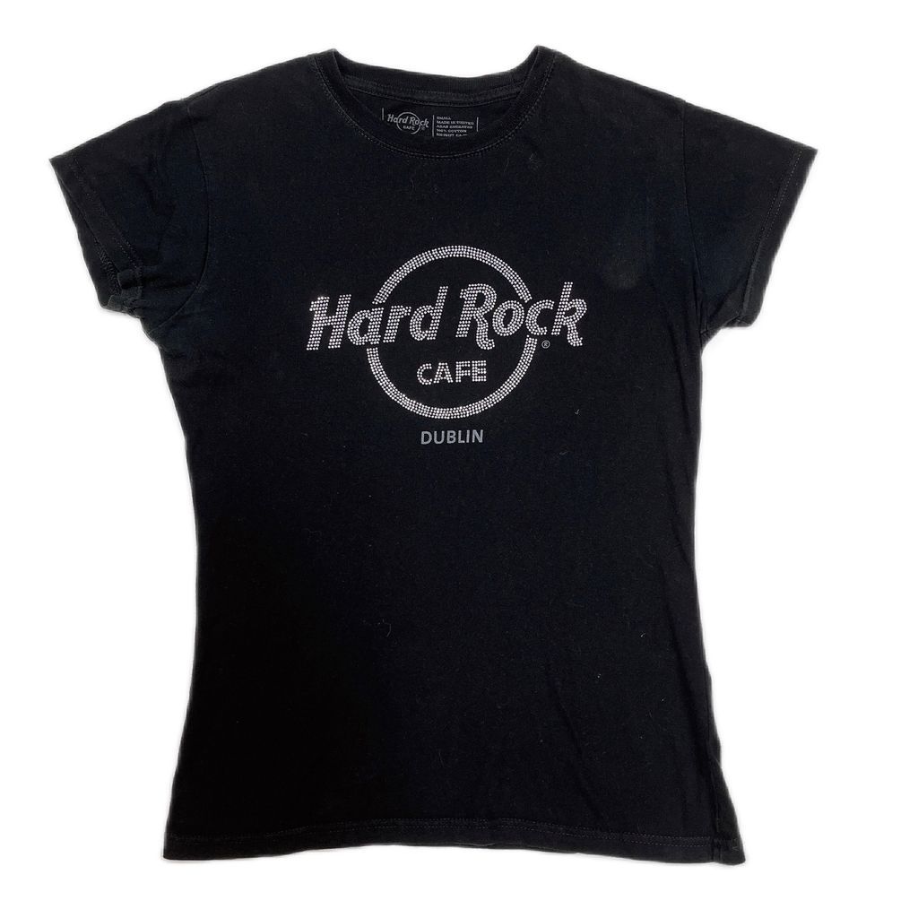 Ssize HARD ROCK CAFE DUBLIN print TEE