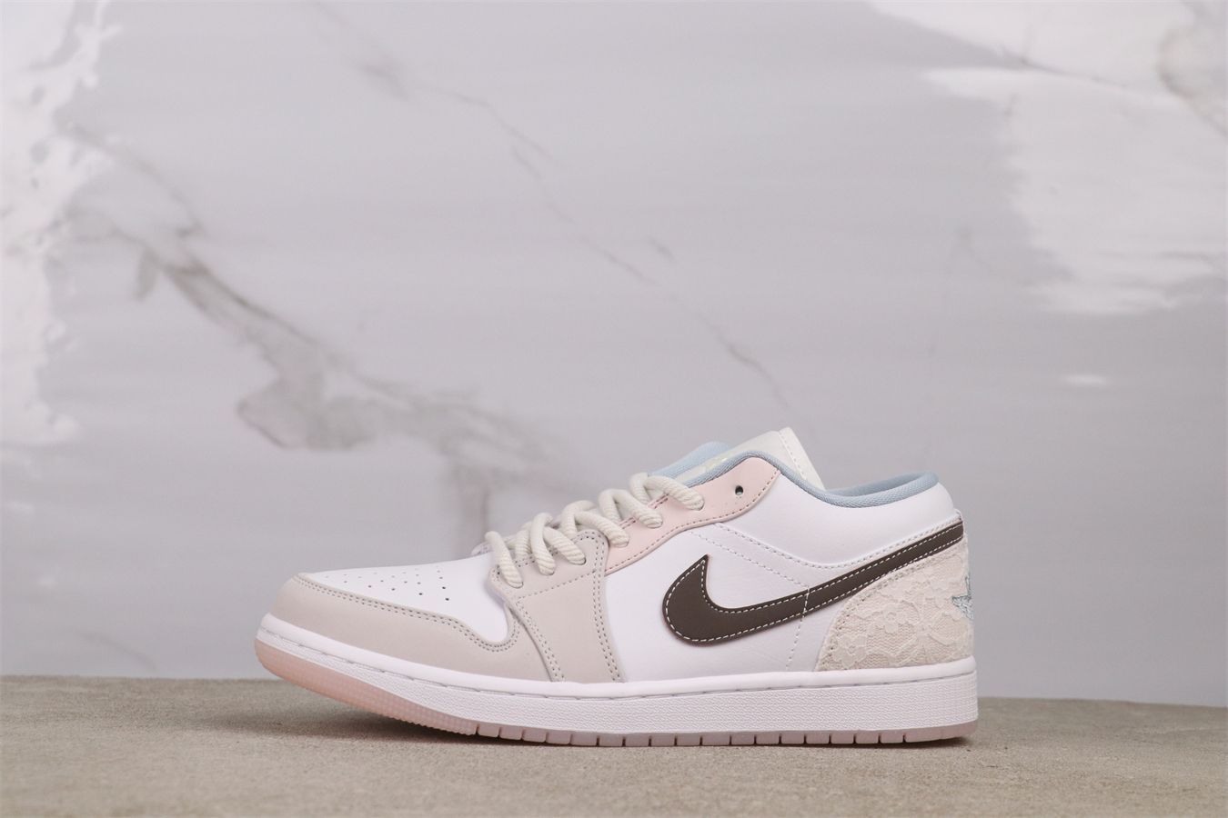 今日 Air Jordan 1 エアジョーダン 1 代 IB8859-101 ホワイトピンク-MM輸入