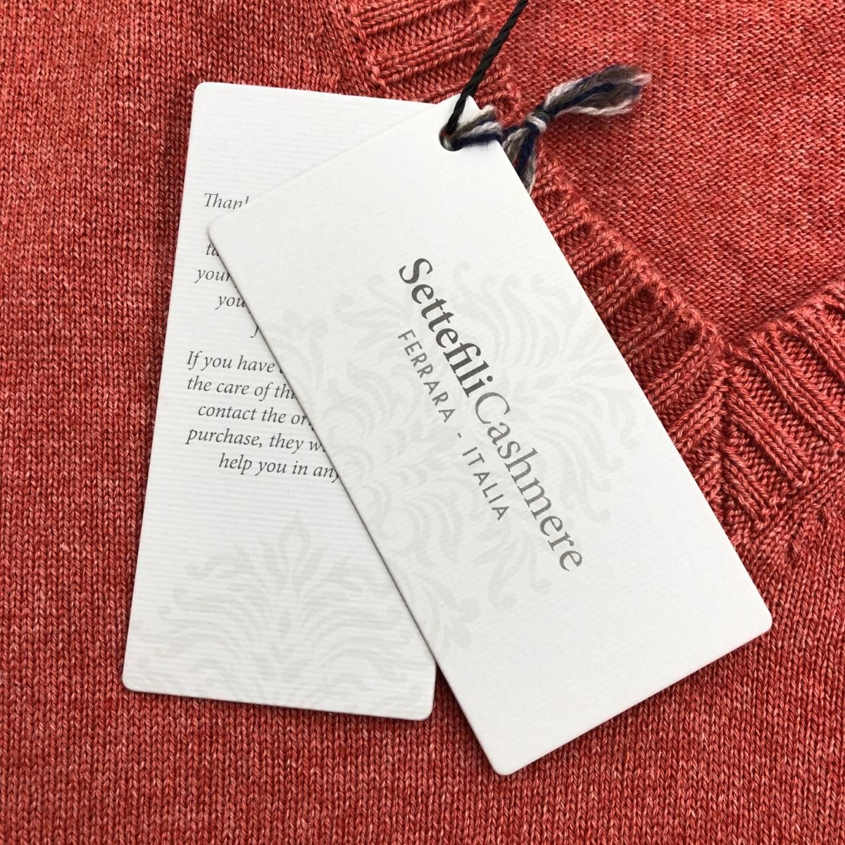 未使用品 Settefili Cashmere セッテフィーリ カシミヤ Vネック
