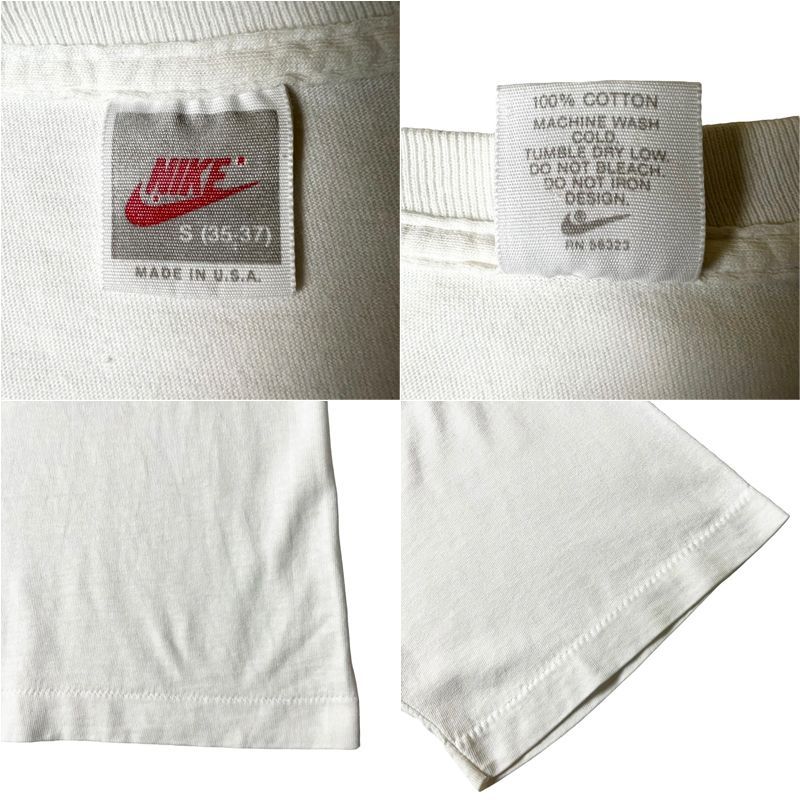 90s USA製 初期 銀タグ NIKE AIR 大判 プリント 半袖Tシャツ S / 90 