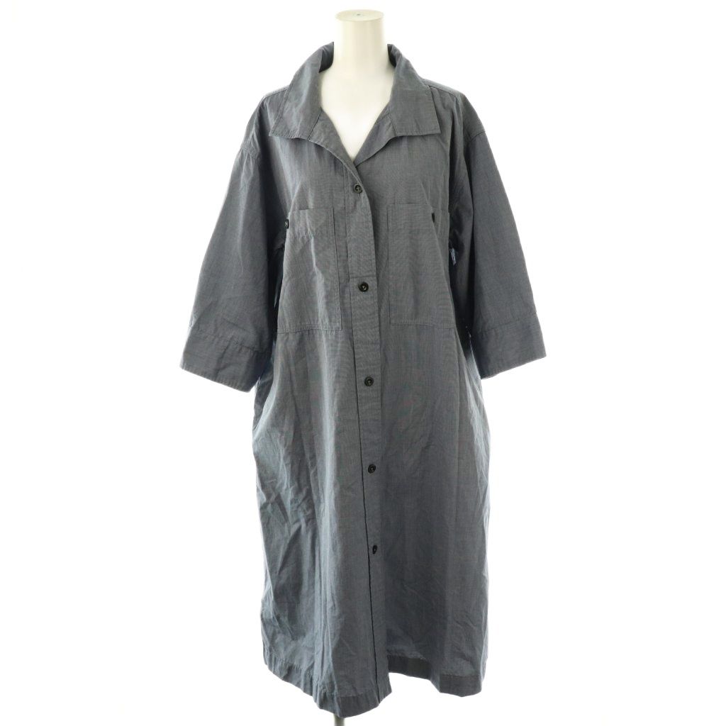 マーガレットハウエルワンピース マーガレットハウエル MHL. HIGHCOUNT COTTON END ON END OP