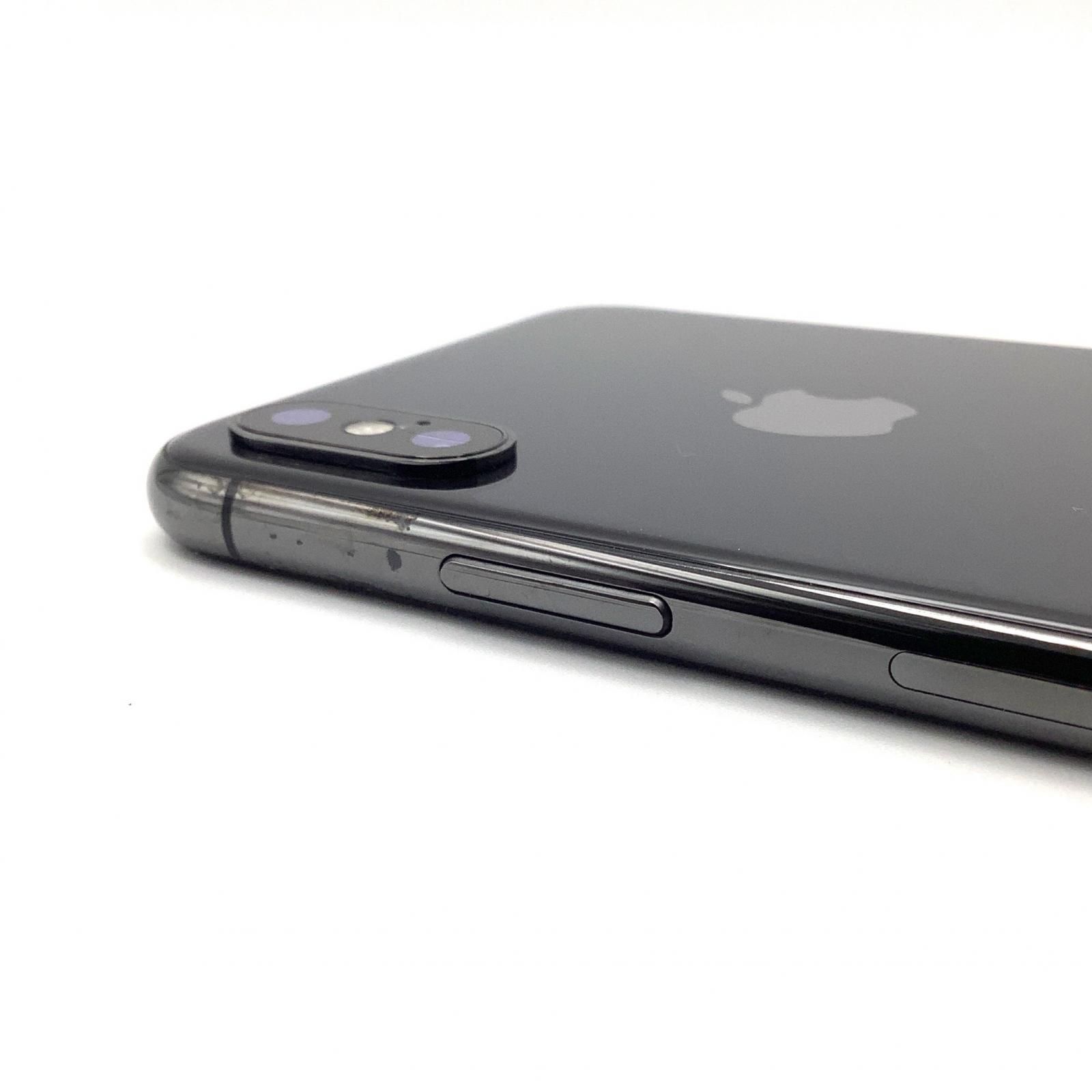 最速発送】Apple iPhone X 256GB スペースグレイ au 白ロム 80%【難有 