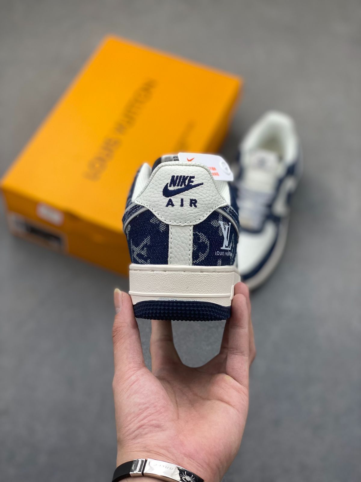 NIke Air Force 1 '07 Low LVジョイント名 - 紺色スモールダブル