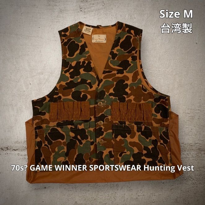 70s GAME WINNER SPORTSWEAR Hunting Vest ゲームウィナースポーツ 