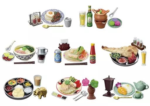 最新作，豊富な 【中古】トレーディングフィギュア 全8種セット 「ぷちサンプル アジアンダイニング」 その他