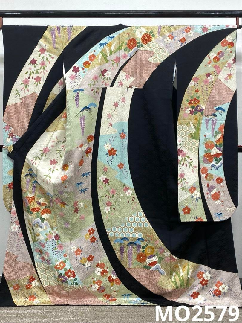 振袖 豪華 京友禅 金駒 金彩 紋意匠 身丈169cm 撥水加工済