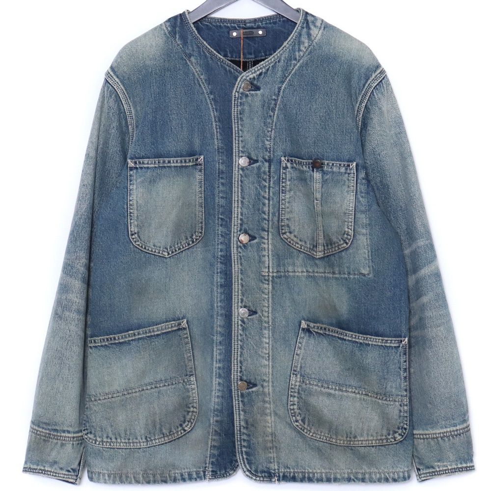 MINEDENIM Blanket Lining Nocollar Coverall サイズ2 インディゴ
