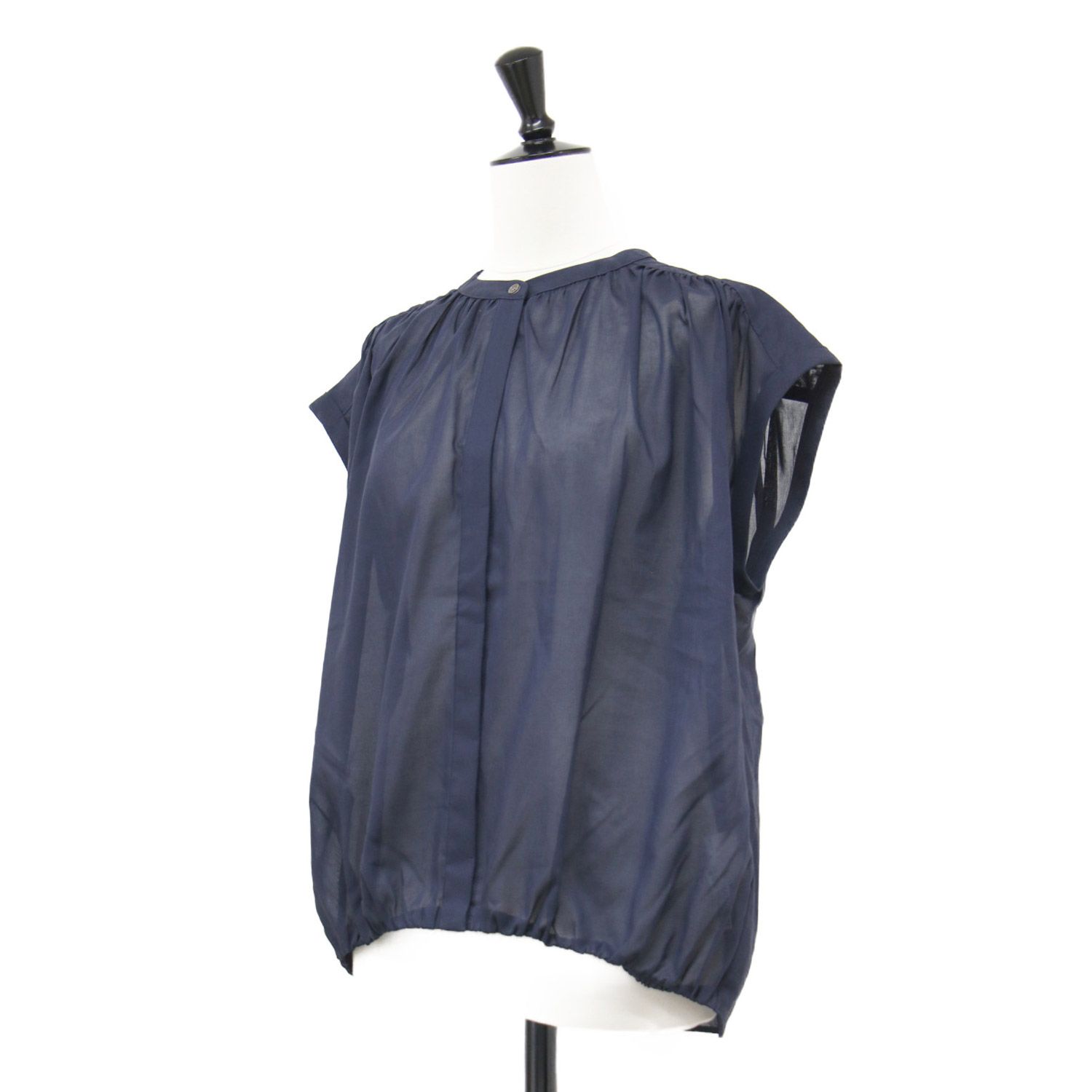 美品】theory luxe セオリーリュクス ブラウス ネイビー 紺 サイズ:38