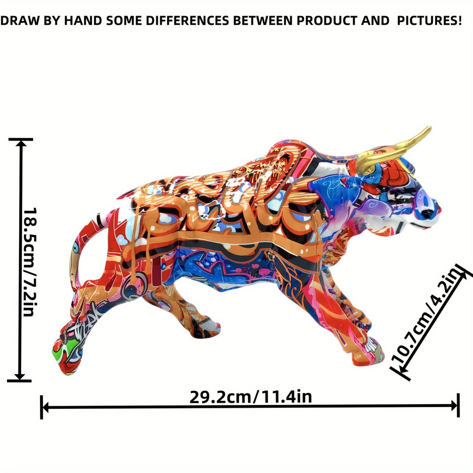 置物 樹脂製 牛 ホルスタイン 闘牛 動物 フィギュア 電気不要 現代