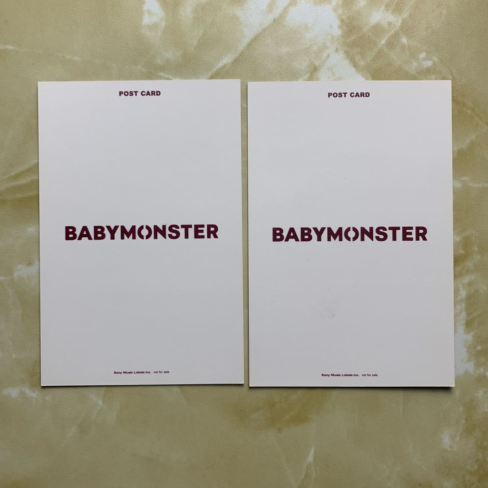 BABYMONSTER ポストカード アヒョン ファンミーティング B賞 5 11と5 12 2枚セット