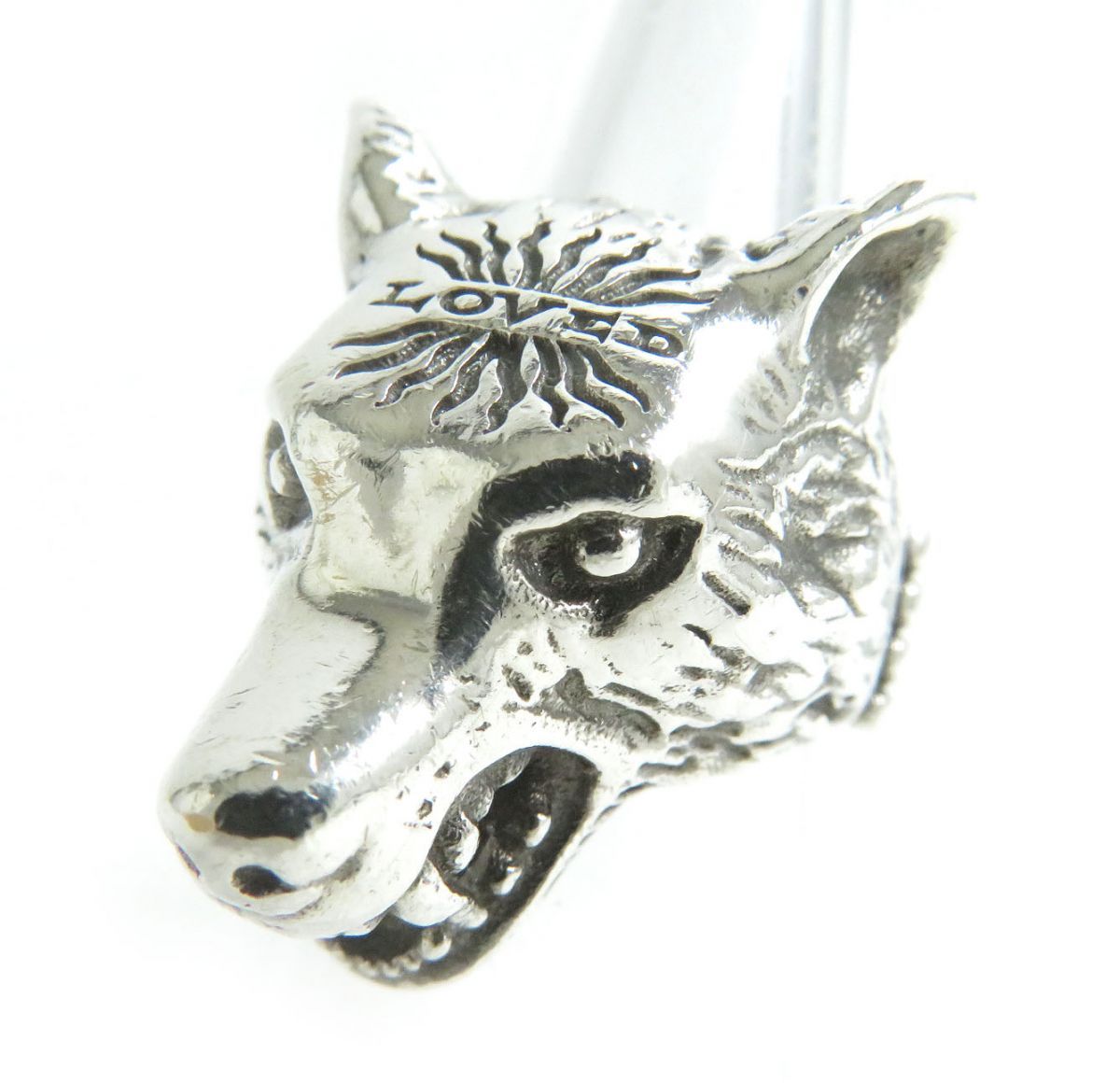 美品△グッチ ANGER FOREST Wolf head アンガーフォレスト ウルフ 