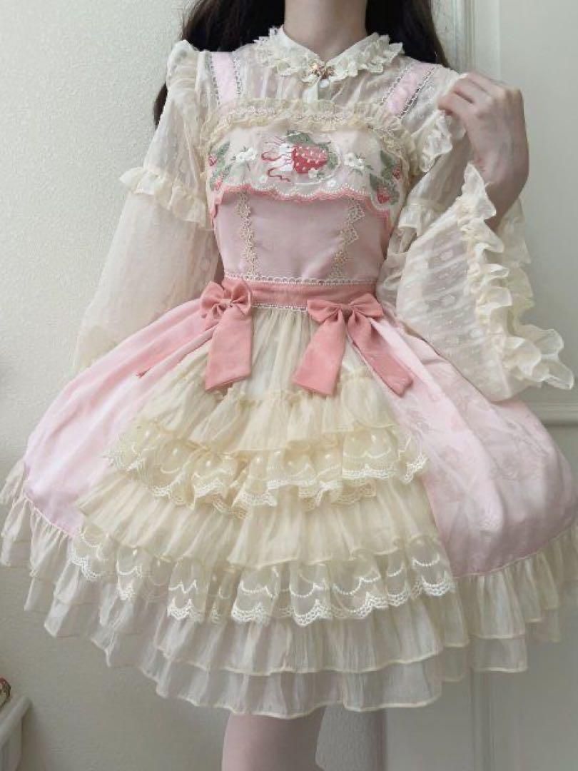 シュガーガール♡ムーンラビット　2点セットロリータドレスJSKサスペンダードレス 2点セットシュガーガール~ムーンラビット ロリータドレスJSK