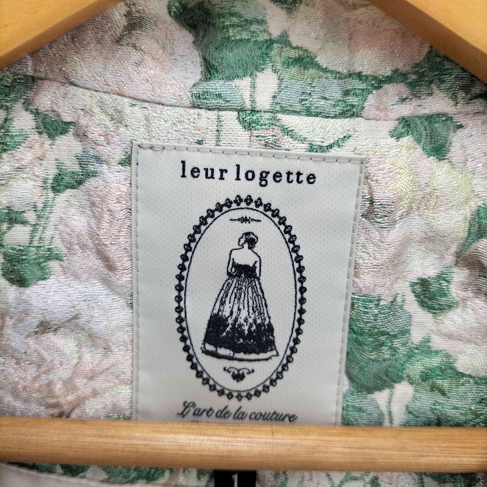 ルールロジェット leur logette シルク混花柄コート1