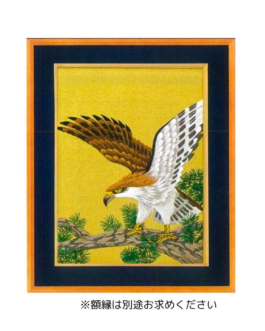 文化刺繍キット 3号「老松と鷹」 【新品】【正規品】【糸の絵画