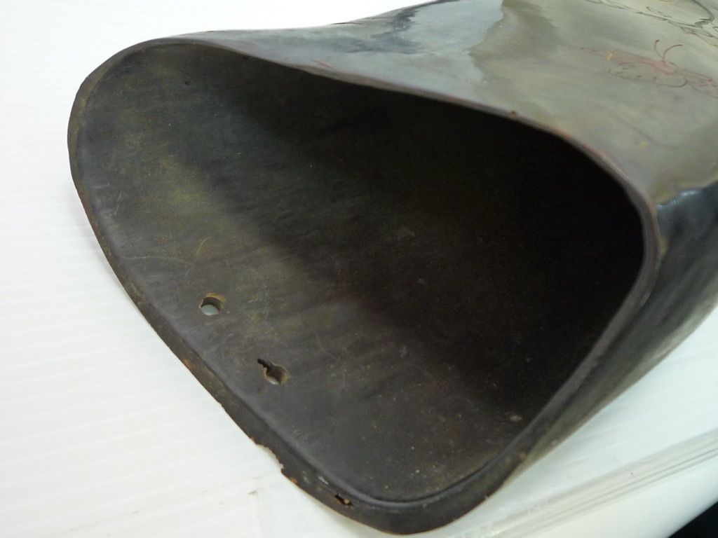 水牛の角 壁掛け 花器 花活 花瓶 一輪挿し 中古 アンティーク 牛