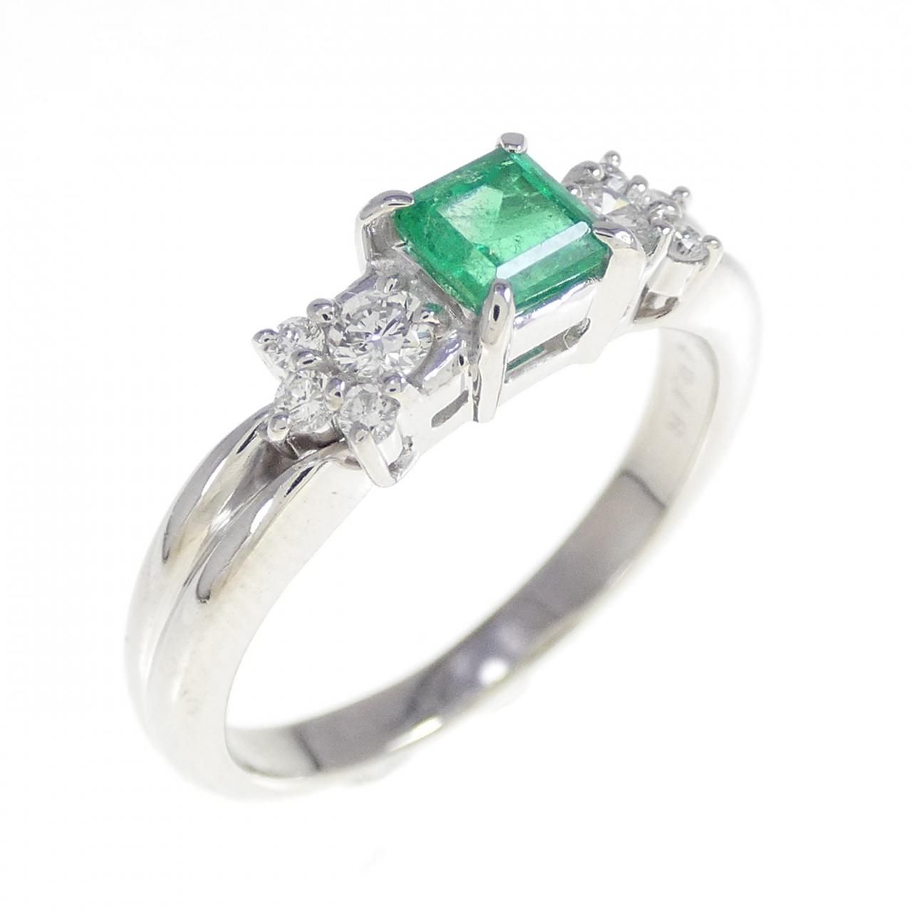 美品 Pt900 エメラルド0.37ct ダイヤ計0.26ct リング 指輪 楽天市場】【送料無料】【本物】PT900☆指輪☆エメラルド0.83