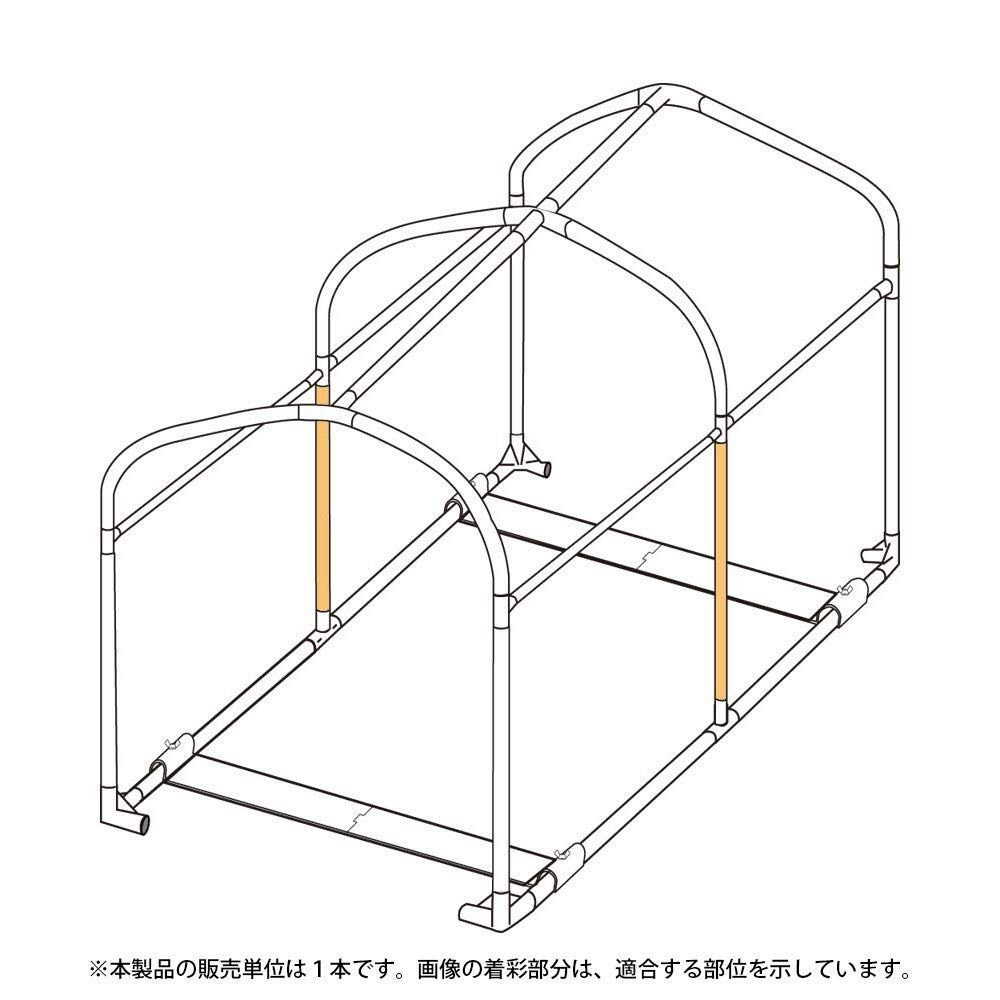 【数量限定】バイクガレージ2500専用交換用 縦パイプ(中央)(1本) オレンジ ドッペルギャンガー DCC538-P2