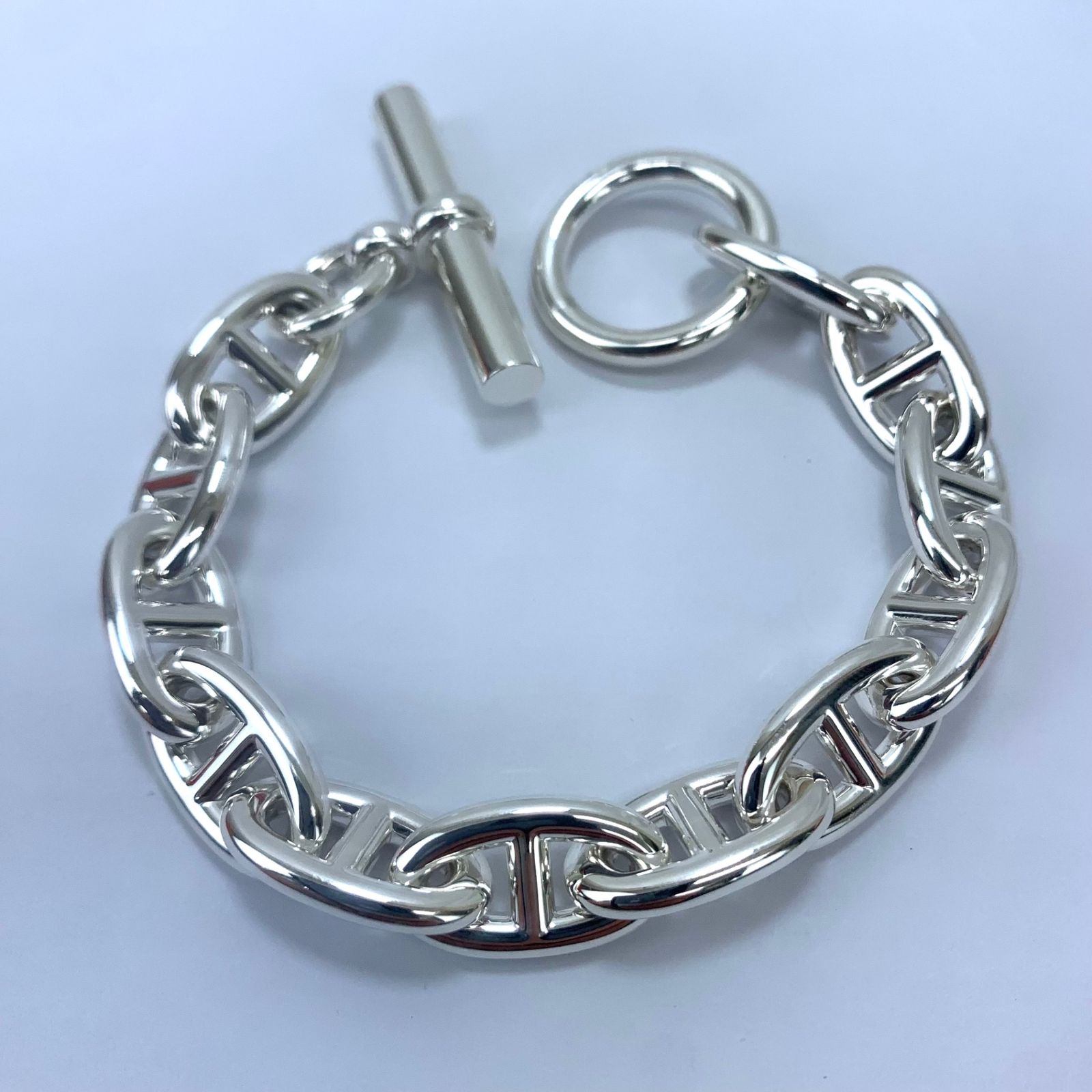 HERMES シェーヌダンクル GM 12コマ シルバー金具 シルバー 25W060752