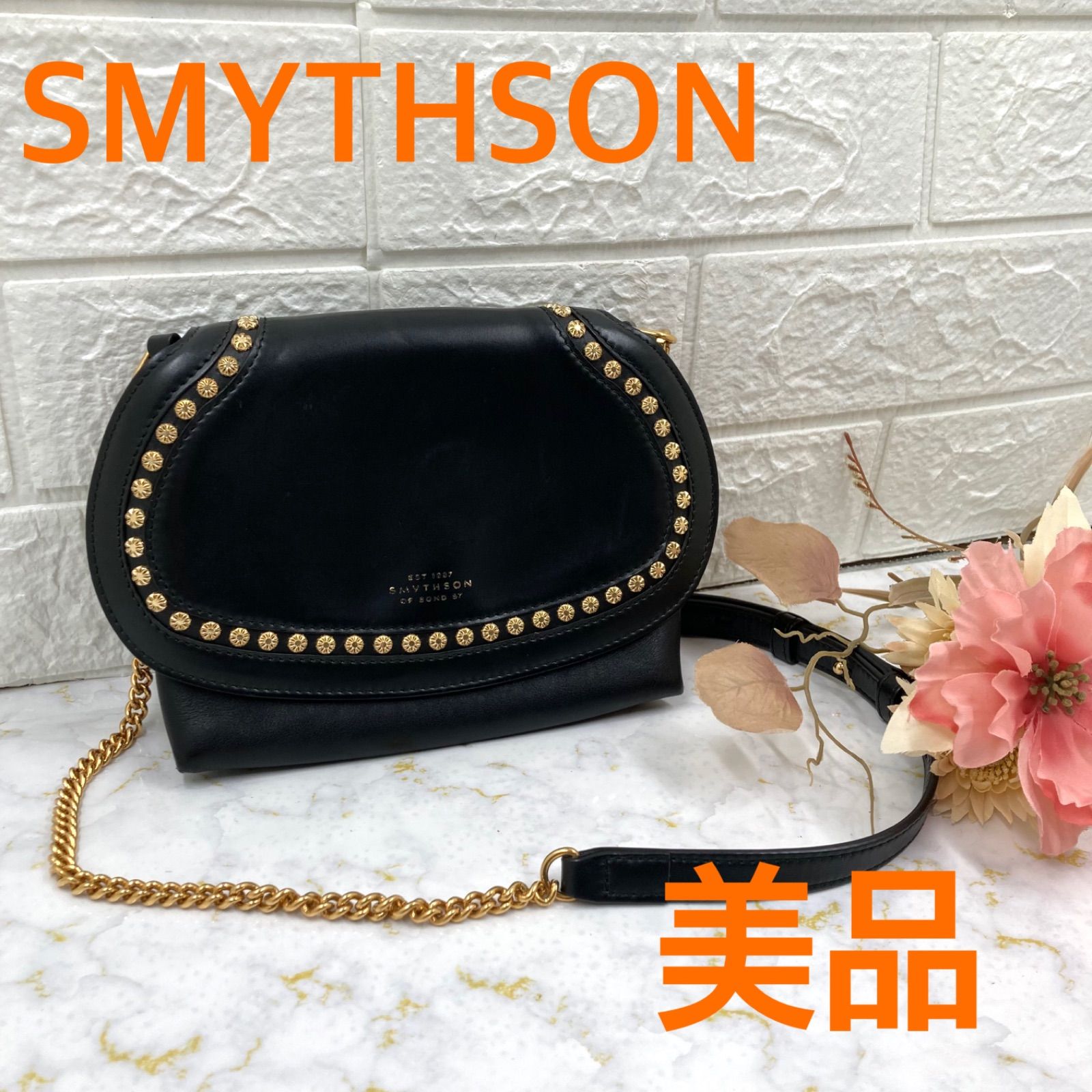 希少❣️美品❣️SMYTHSON スマイソン レザー チェーン クロスボディ 