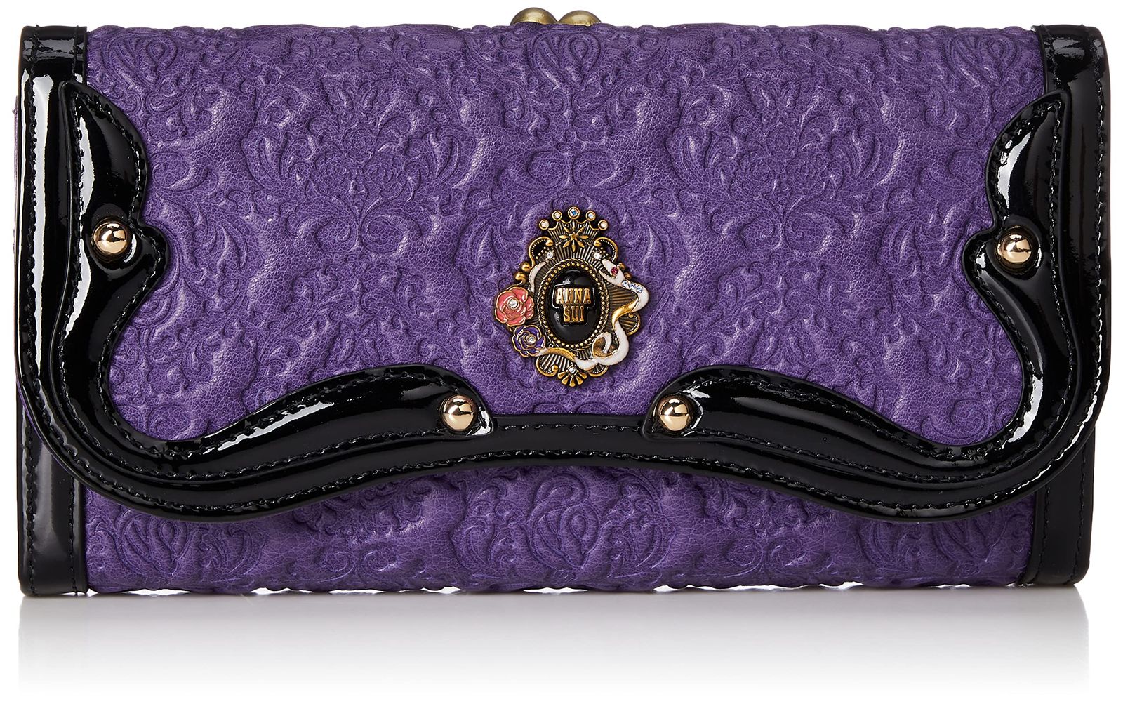 ANNA SUI アナスイ 口金長財布 セルパン レディース レッド F