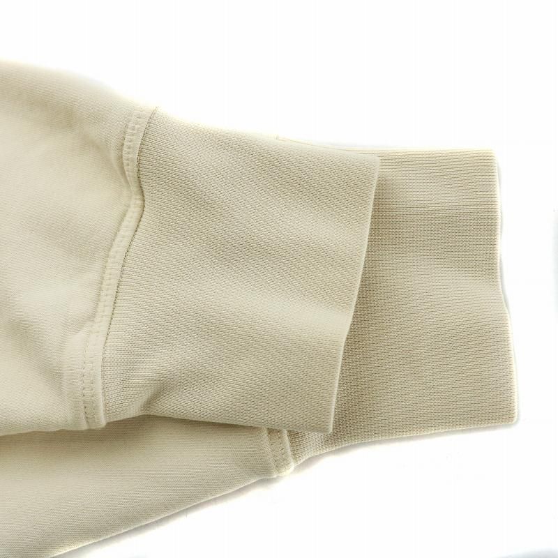 未使用品 モンクレール MAGLIA CON CAPPUCCIO スウェット パーカー フーディ トレーナー 刺繍ロゴ S アイボリー ベージュ 赤 モンクレール MONCLER MAGLIA CON CAPPUCCIO スウェット