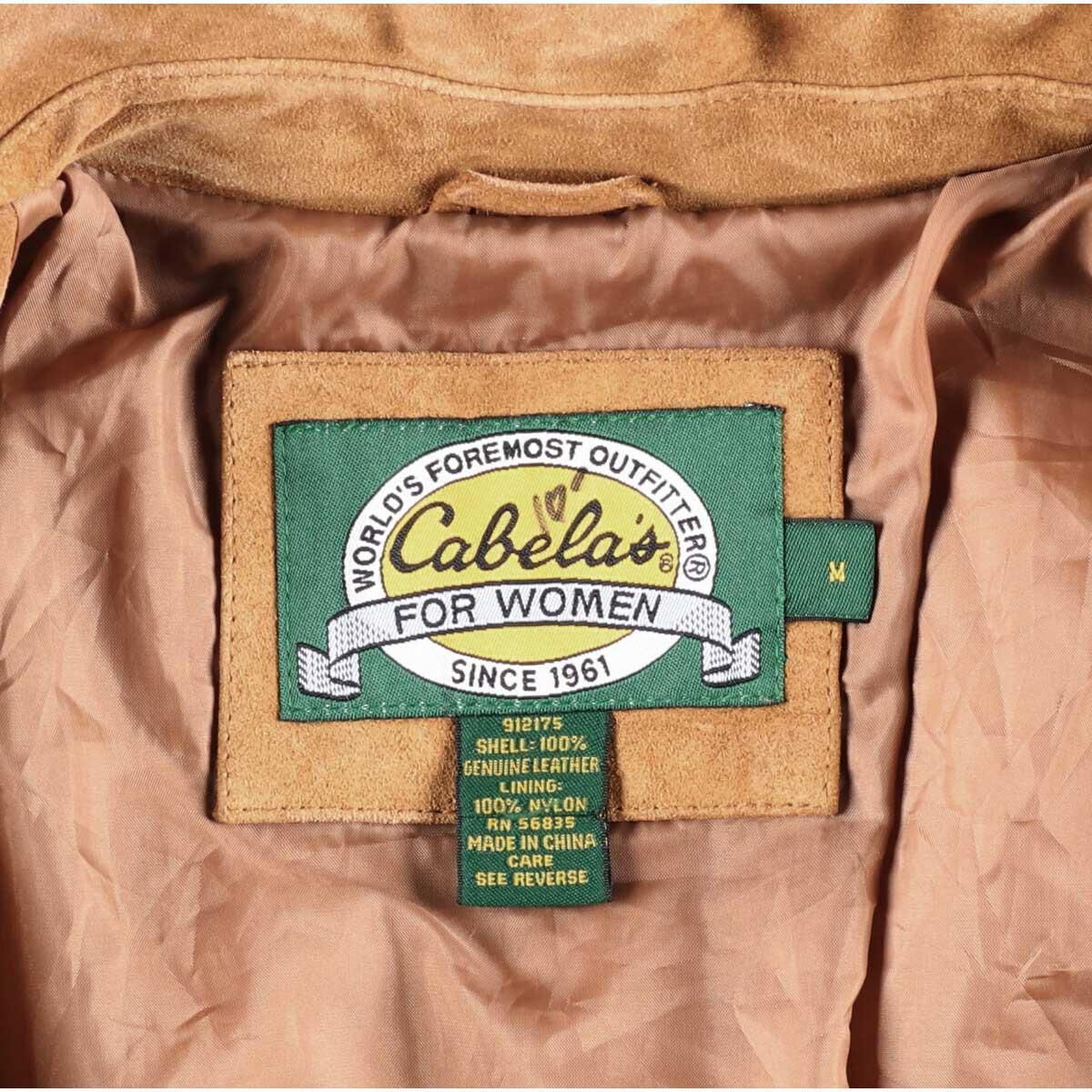 古着 カベラス Cabelas スエードレザージャケット レディースM