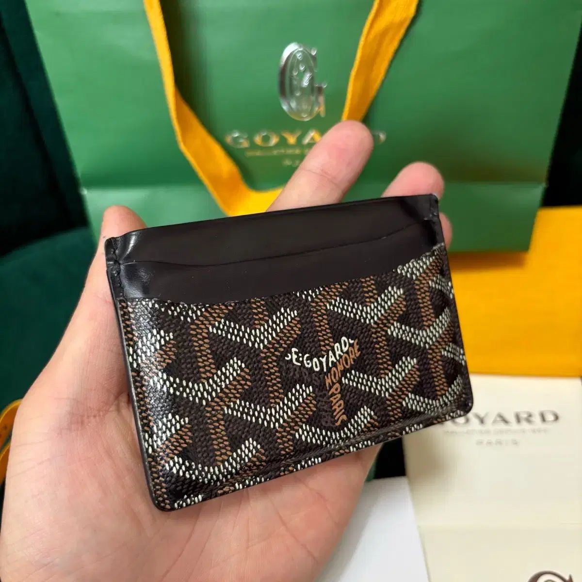 OS ／ 付属品完備 } Goyard(ゴヤール) サン シュルピス カード 