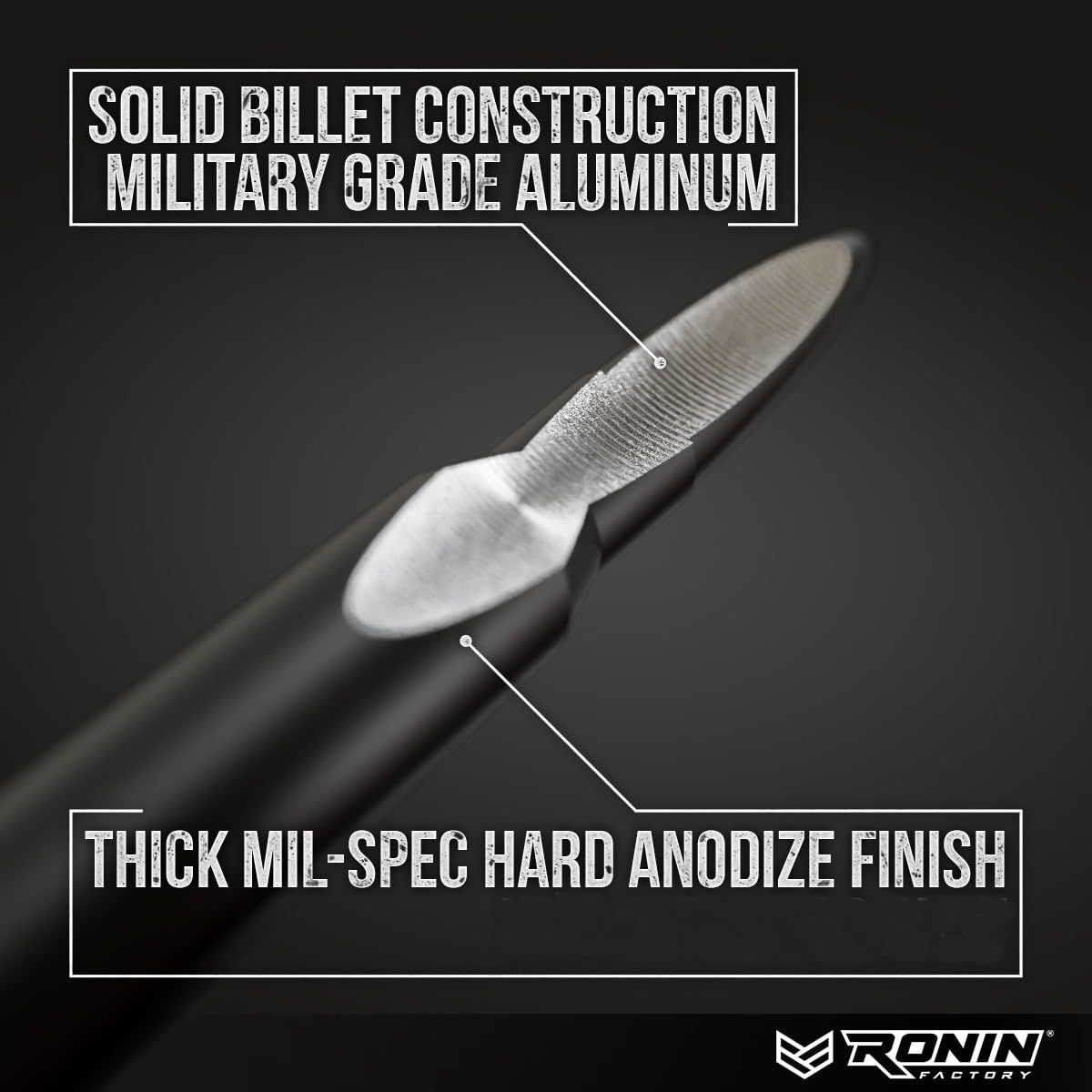 RONIN FACTORY ジープ用銃弾型アンテナ Wrangler JK - JL 2007 Bullet Jeep Bullet Antenna 2007-2025 Standard BRIGHTFACE_UK