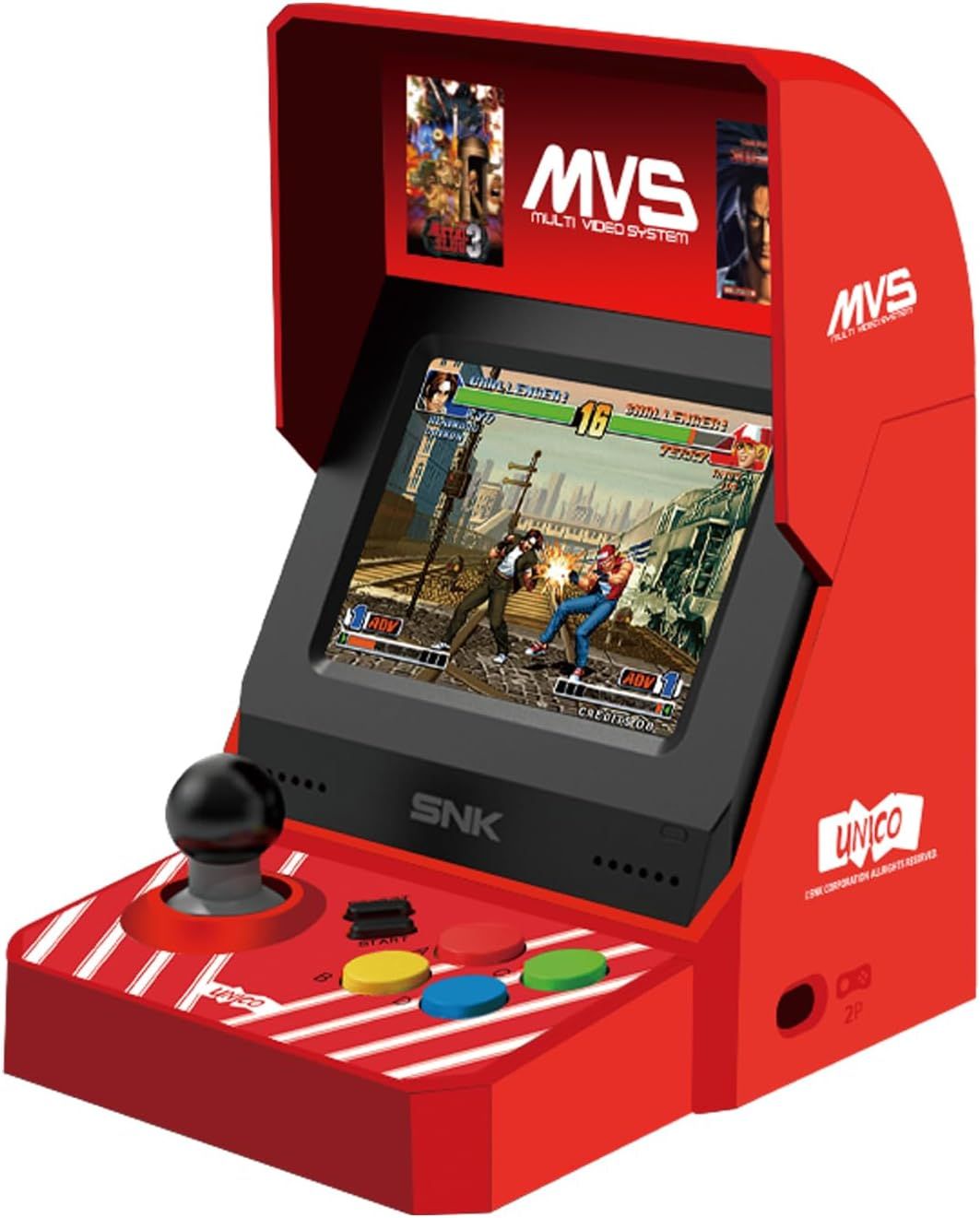 UNICO MVS Mini - MVS ミニ アーケードゲーム機 「ザ・キング・オブ・ファイターズ」 「メタルスラッグ」「餓狼伝説」「