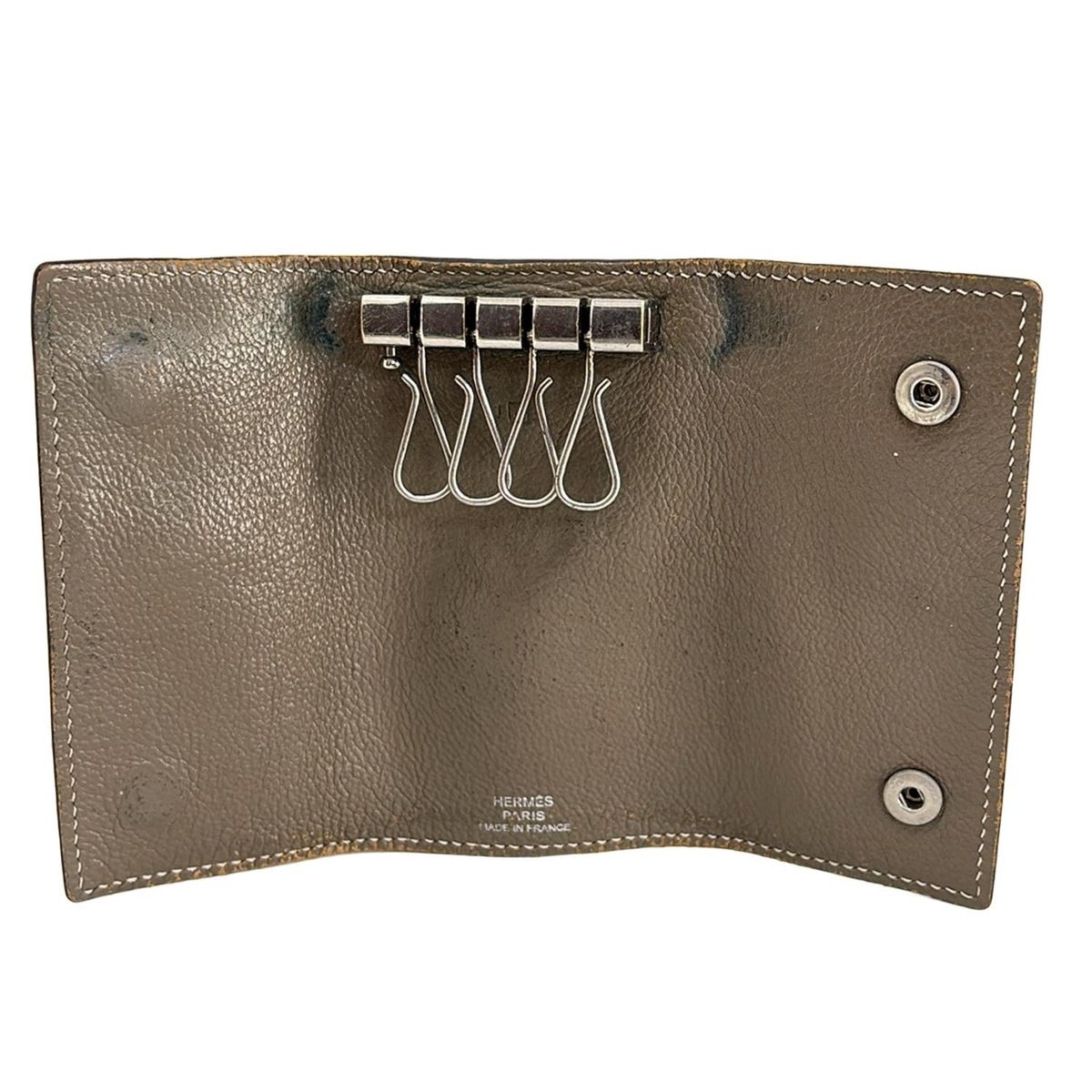 HERMES(エルメス) キーケース セリエ エテュイクレ4 エトゥープ 4連  