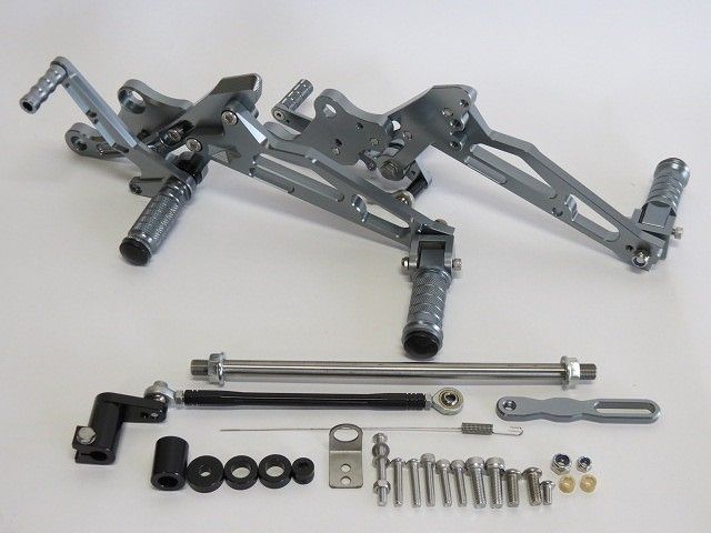 MSX125 2016- GROM グロム 調整式バックステップセット CNCタンデム付 灰